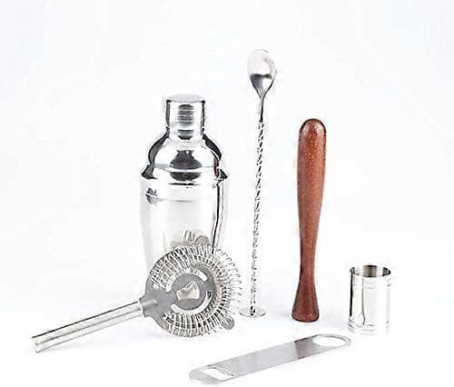 6-delars Bartender Kit - 19oz Cocktail Shaker med Rullväska