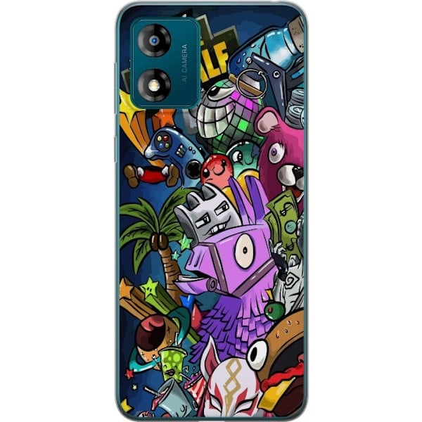 Motorola Moto E13 Gennemsigtigt Cover Minecraft