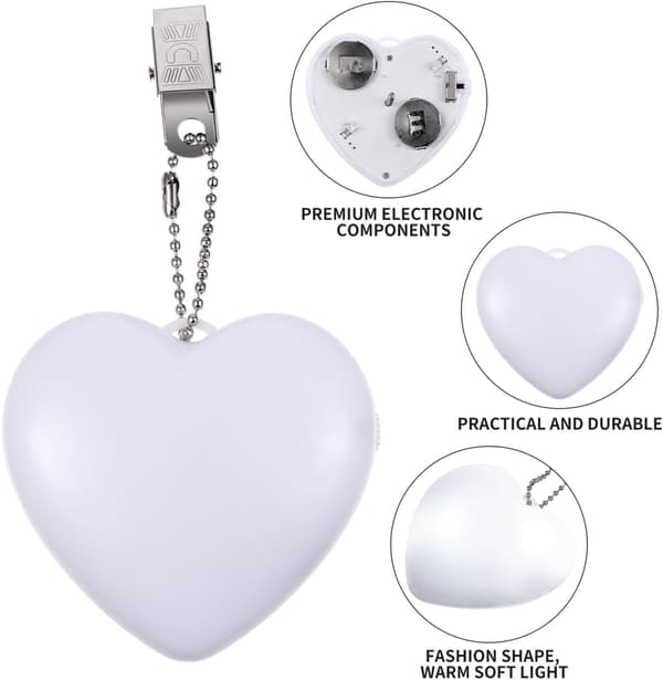 Mini Håndholdt Lampe Hjerte & Stjerne - Sensor Touch LED Lys - Gave til Kvinner - 1W
