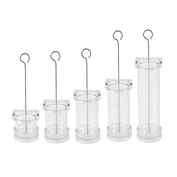 Lysforme til lysfremstilling, Plastik søjleforme til lysfremstilling, Stort Cylinder Ribbe Lysfremstillingssæt