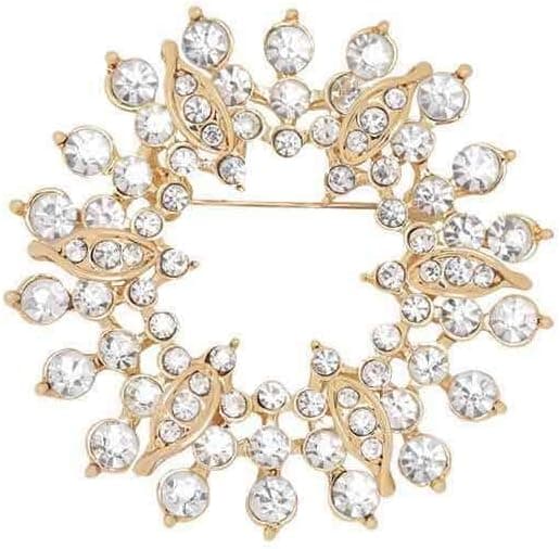 Brochenåle til Kvinder Guldtone Østrig Rhinestone Krystal Brochenåle Smykker