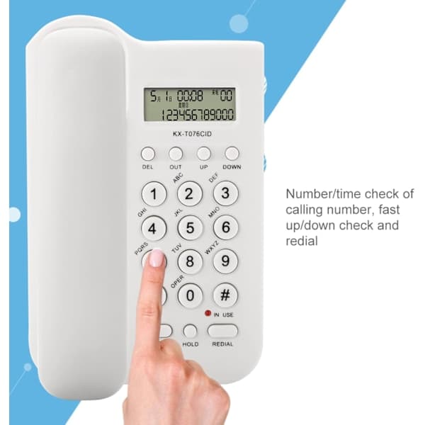 Lankapuhelin LCD-näytöllä