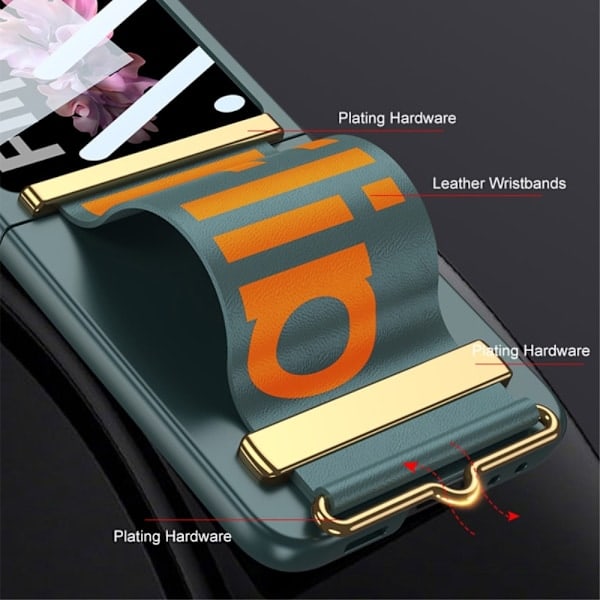 GKK Galaxy Z Flip 6 Cover Bælte Hybrid Sort/Rød
