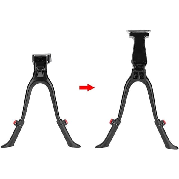 Justerbart cykelstativ i aluminium med dobbeltben
