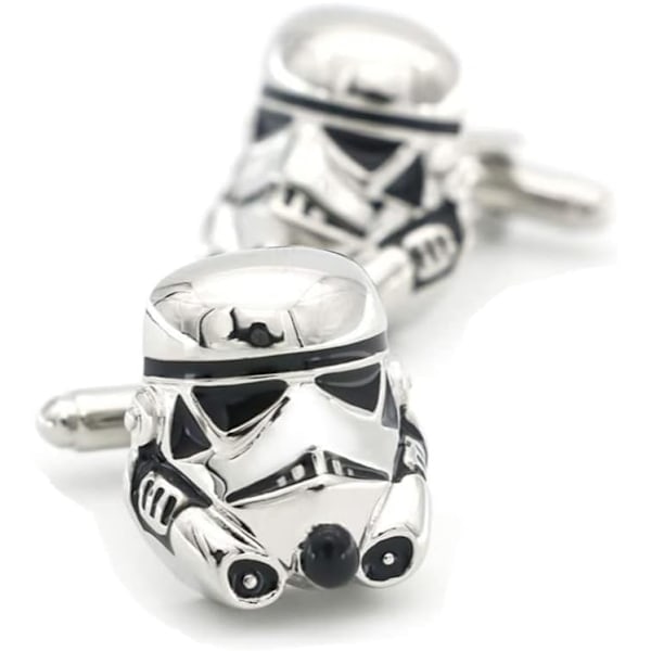 Stormtrooper Manchetknapper, Modetilbehør fra Film, Personlige Skjortetilbehør til Mænd, Manchetknapper som Gave til Mænd