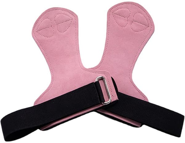 Justerbare håndledsbind med elastisk kompressionsstøtte og velcro, til vægtløftning, boksning og pull-ups, 1 par, pink, One Size