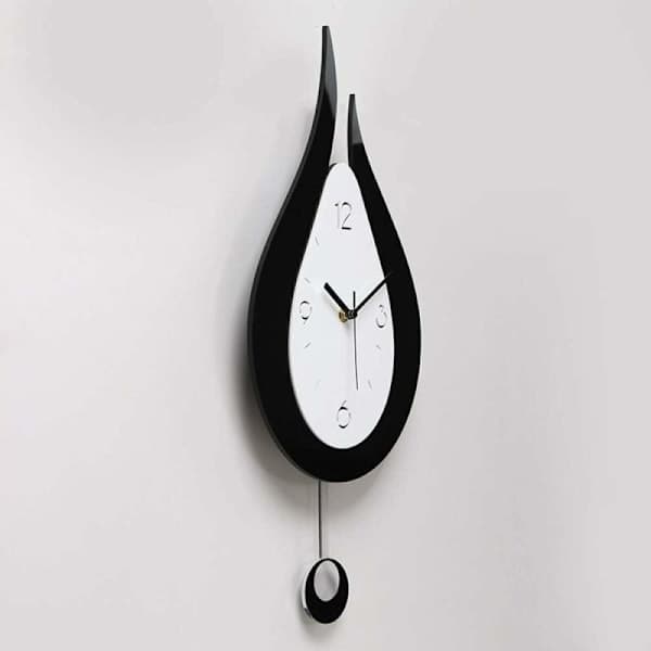 Tysta Väggklockor Vattendroppar Pendel Väggklocka Modern Design Nordisk Stil Vardagsrum Väggklockor Mode Kreativ Sovrum Väggklocka