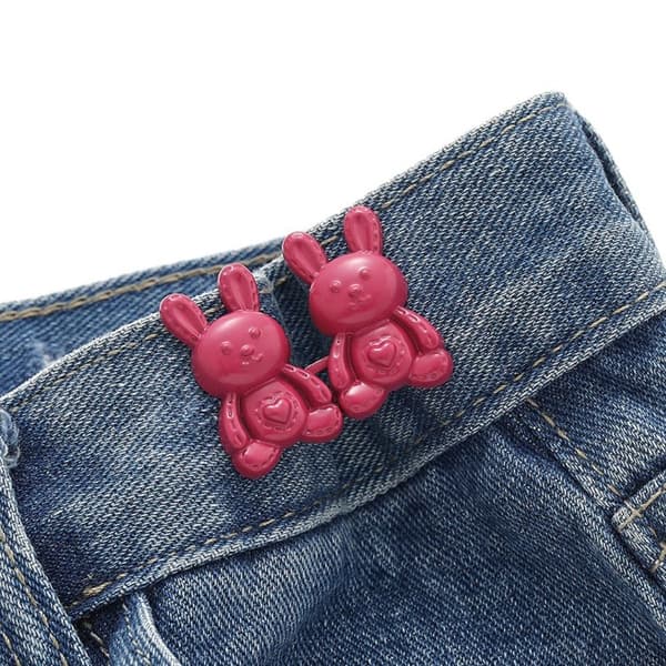 Midjeknapp Jeans Belte Spenne BLÅ