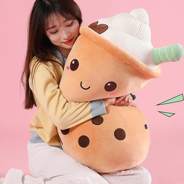 Mjölk Tee Pehmeä Pehmolelu, (Ruskea, 35cm)[PL]
