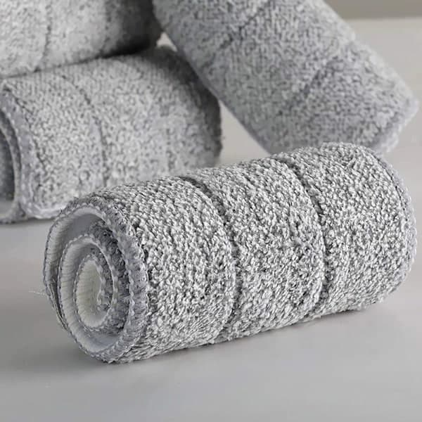 Superabsorberende moppehoved refills - Vaskbart mikrofiber moppehoved til husholdningsrengøring, vaskbar mikrofibermoppe (10 stk)