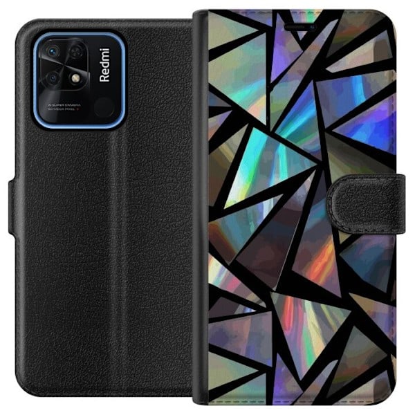 Xiaomi Redmi 10C Plånboksfodral 3D Reflektion
