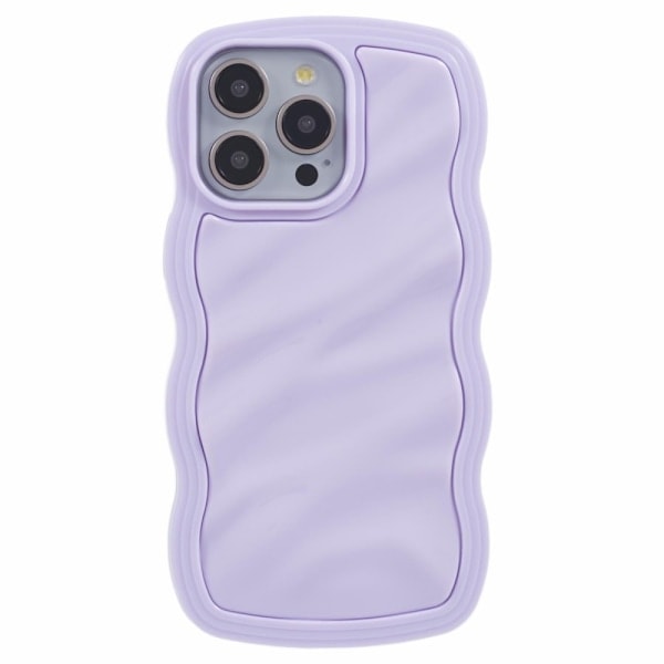 iPhone 14 Pro Max Mobilskall Bølgete Tekstur Lilla