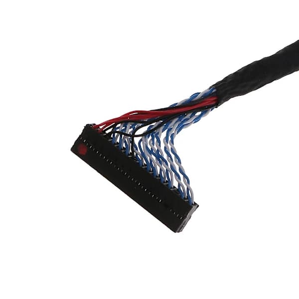 [PL】8-bit LVDS-kabel Fix - 30-polet 2-kanals til 17-26 tommer LCD/LED-panelcontroller 25 cm