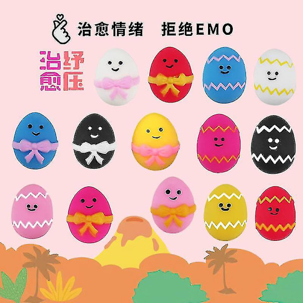 20 st Mochi Squishies Kawaii Påskägg Squishy Leksaker För Barn Stressreducerande Festpresenter Stressavlastande Leksaker För Födelsedag