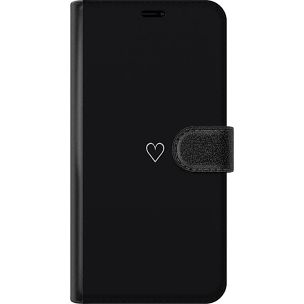 Apple iPhone SE (2020) Pung Etui Hjerte Sort