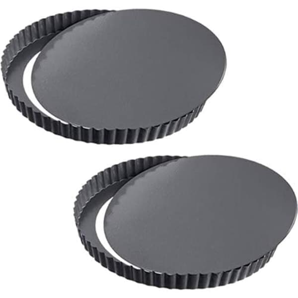 2 st Kakformar, Avtagbara Non-Stick Runda Kakformar