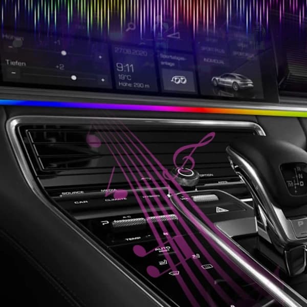 Bil Atmosfär Ljus LED Strip Bil Ambient Lights