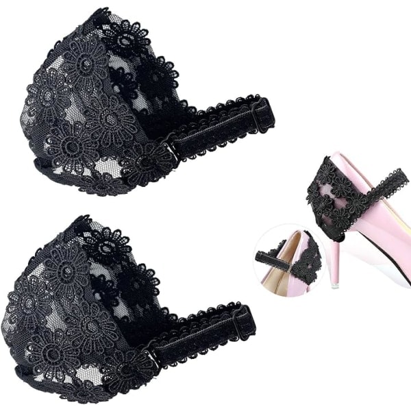 2-pack damskor med snörning, solros, klackskor