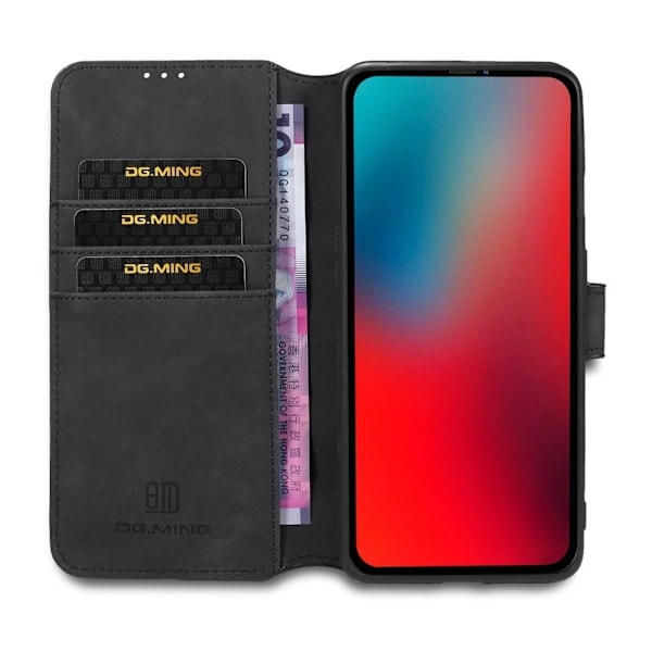 iPhone 12 / 12 Pro - DG.MING Retro Fodral - Sort Sort Sort