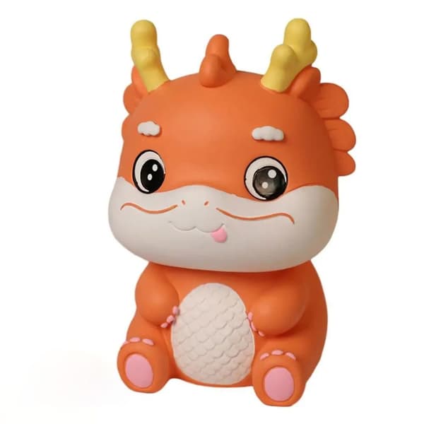 Pengarsparande Burk Staty Spargris ORANGE