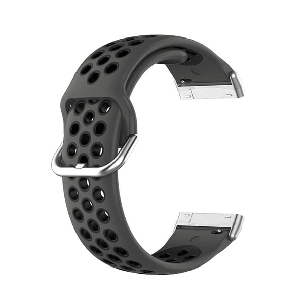 Silikone træningsarmbånd til Versa 3/Fitbit Sense - Sort