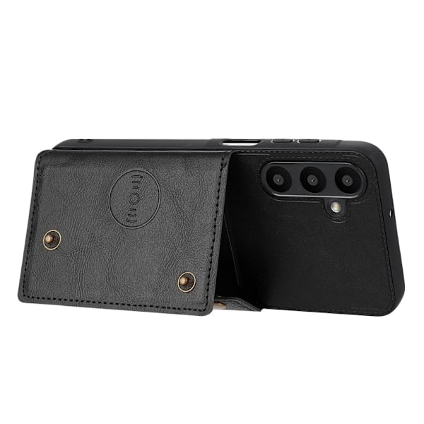 Samsung Galaxy A26 5G Kuori Nahka Korttipaikoilla Ja Magneetilla