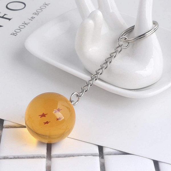 7 kpl Dragon Ball Star Akryyli Avaimenperät 2,7cm Kristallipallo 7 Tähteä Anime Avaimenperä Riipus Anime Keräilyesine Lahja