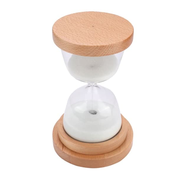 2 i 1 Nyhet 15 Minutters Timeglass Sand Timer LED Nattlampe