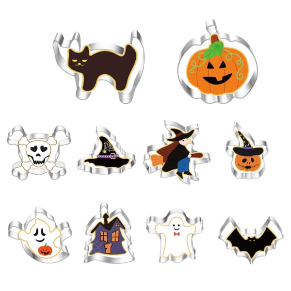 {PL}Halloween-kakeformsett Halloween-kakeformer -