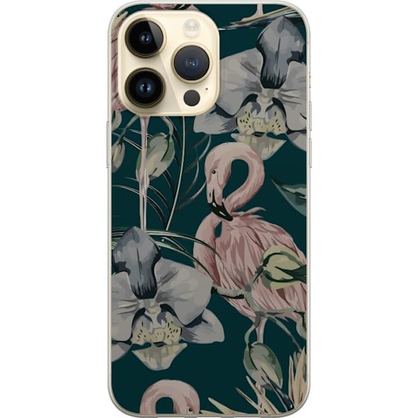 Apple iPhone 15 Pro Max Läpinäkyvä Kuori Flamingo