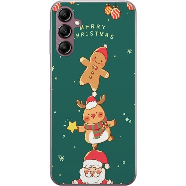 Samsung Galaxy A14 5G Transparent Skal God Jul - Mönster