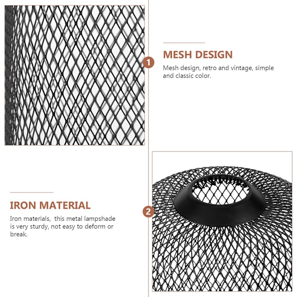 Udhulet Lampe Netdæksel Net Lysdæksel Udhulet Lampeskærm Metal Lysskærm Pendel