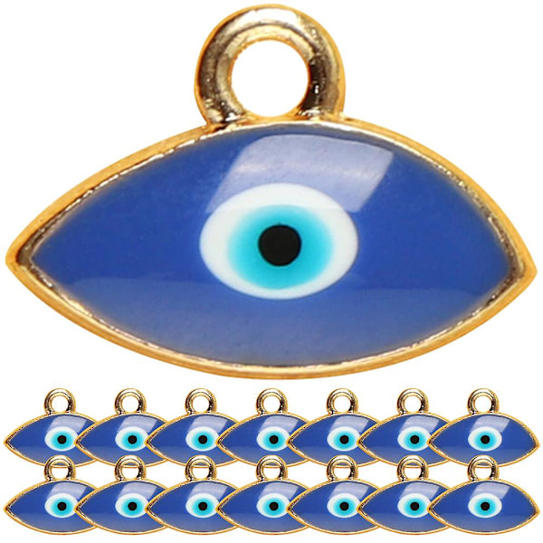 50 st Alloy Evil Eye Charms Örhänge Berlocker DIY Smyckestillverkning Berlock