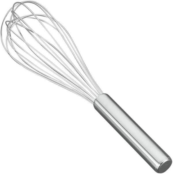 25 cm rostfri kraftig 8-trådig visp, silver