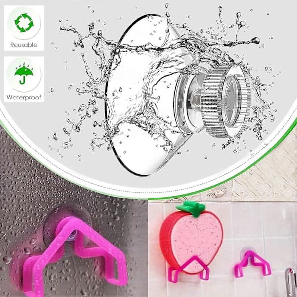 Sugproppsset med 25 sugproppar 40 mm M4 - Transparenta sugkoppar med räfflad mutter