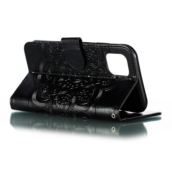 iPhone 11 - Sol Mandala Pung Etui - Sort Black Sort