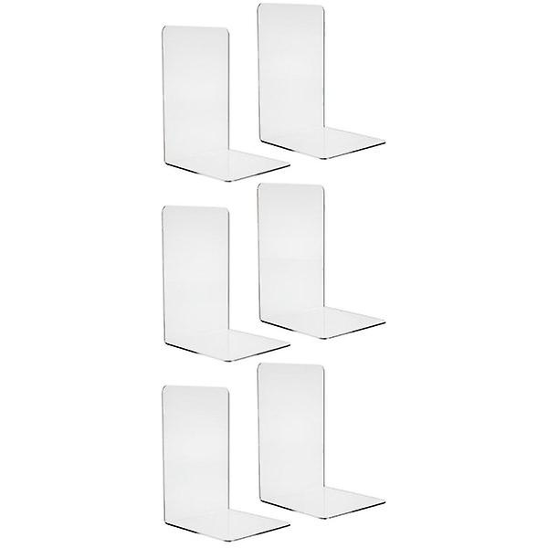 Plexiglas Bokstöd - 6 Transparenta
