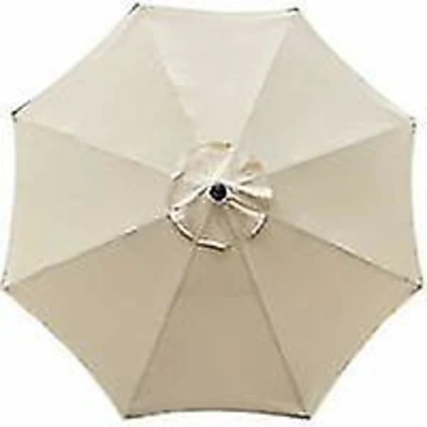 {PL}Replacement Canopy for 8-Rib, 3m Parasol - Waterproof, UV Protective, Beige Fabric