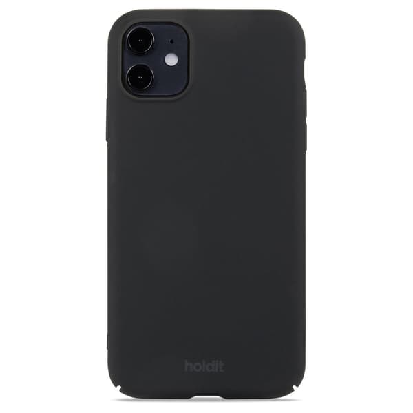 holdit iPhone 11/XR Mobilcover Slim Sort