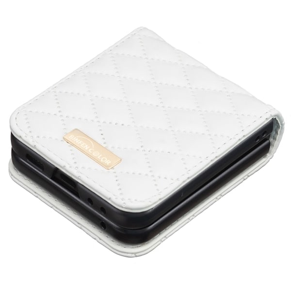 Galaxy Z Flip 6 Skal Diamantstruktur Vit