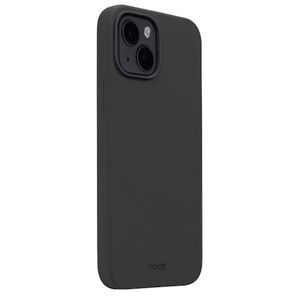 holdit iPhone 15 Plus Mobilcover Silikone Sort