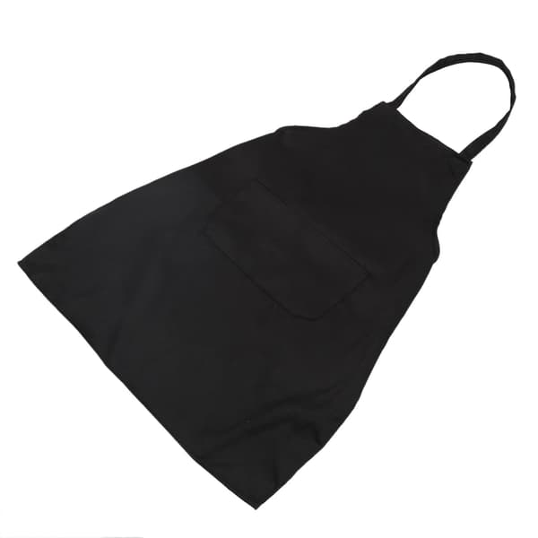 2x Unisex Køkkenforklæde med 2 Lommer, Sort, En Størrelse (Medium)