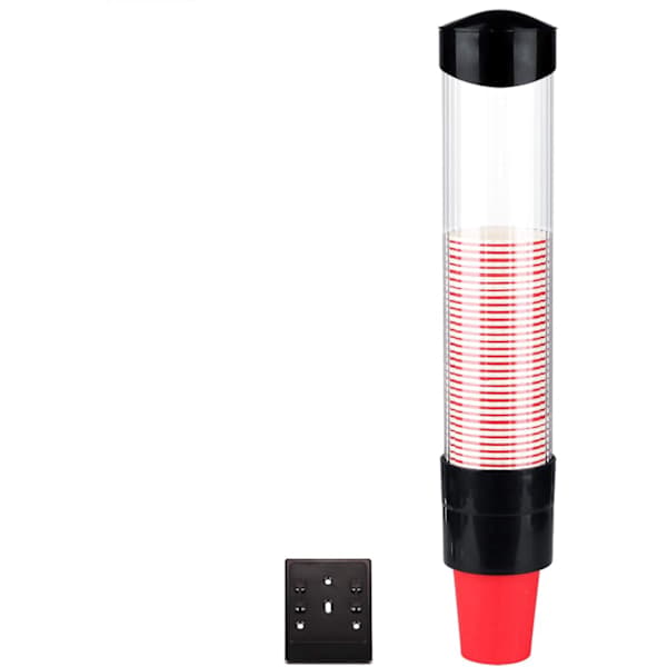 Veggmontert plastkoppholder, papirkoppholder