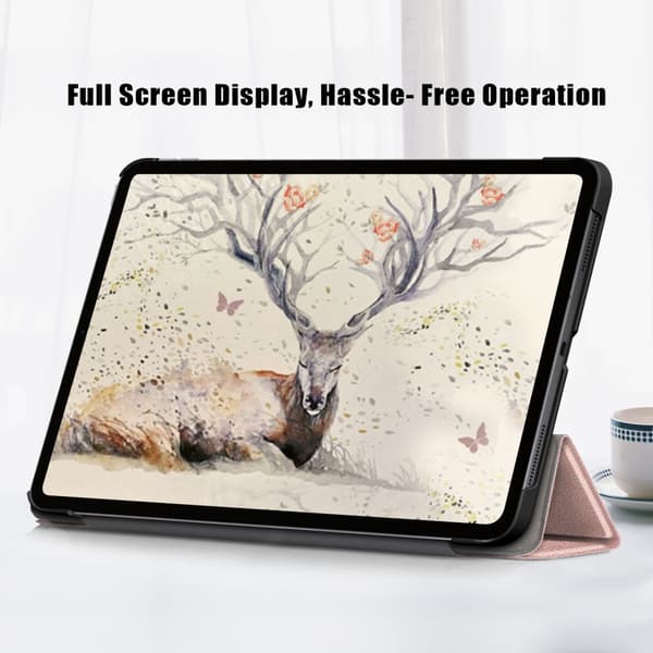 iPad Air 10.9 4. generasjon (2020) Tri-fold deksel Rosa