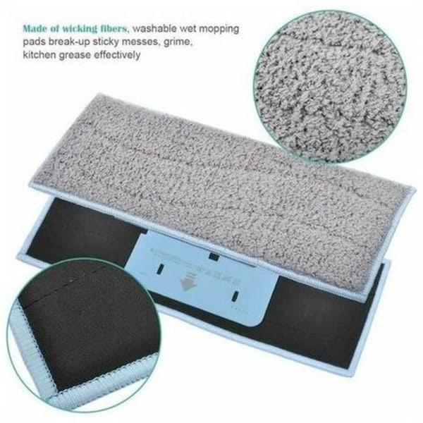 4 gjenbrukbare vaskbare mopper Kompatibel med Braava Jet M6134