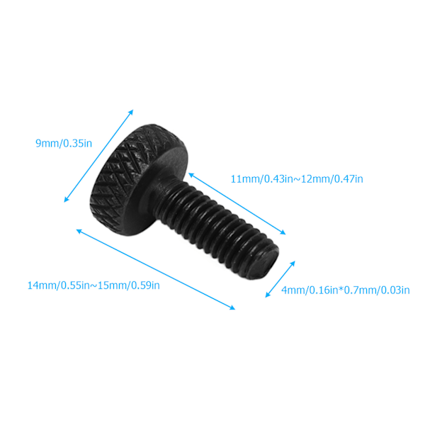 6 st Tremolo Bridge String Locking Screw Metal Elektrisk Gitarr Tremolo Bridge Finjusteringsskruvar Svart