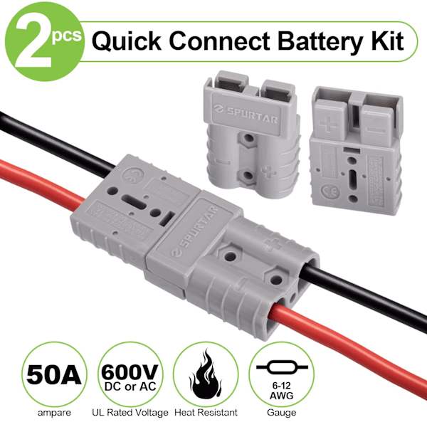 Connector Connoisseur, Polykarbonatöverdrag för hållbarhet, Mångsidig snabbkoppling för batteri, Enkel installation, Multifunktionell snabbkoppling