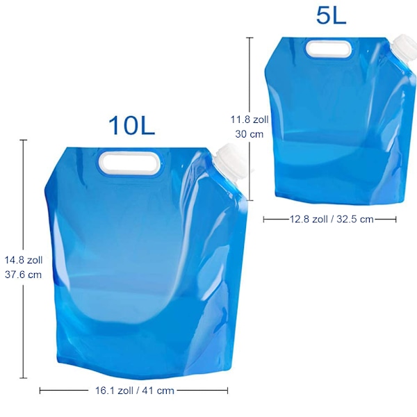 Bärbart Vattenförvaringssystem, Vikbar Vattenblåsa för Campingsemester, Högkvalitativt PVC-material Säkerställer Hållbarhet och Säkerhet, Perfekt För