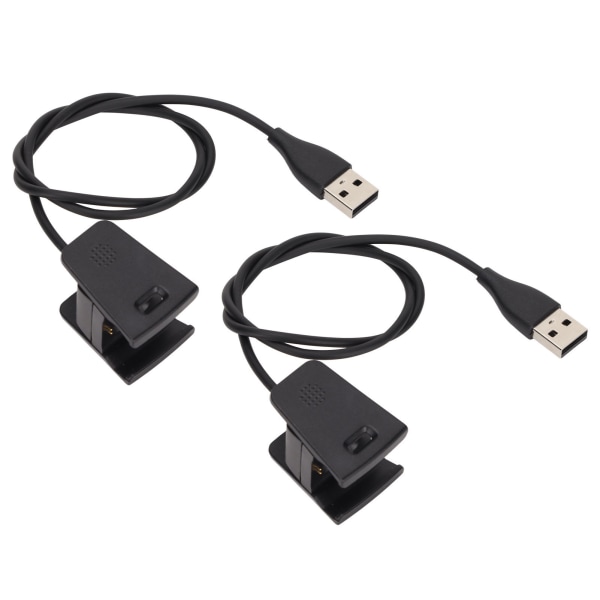 2 st Smartwatch Laddare USB Laddningskabel Sladd Laddare Dock Adapter för Fitbit Charge 2