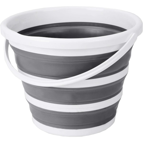 Hopfällbar hink för inom- och utomhusbruk, platsbesparande design, praktiskt handtag, ergonomisk design, portabel och hållbar för all din rengöring